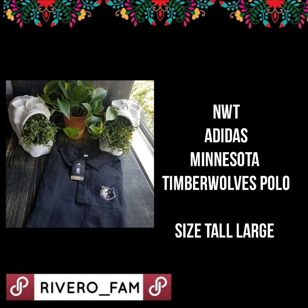 NWT | ADIDAS | MINNESOTA TIMBERWOLVES POLO